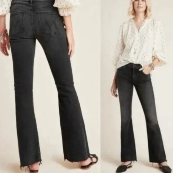 MOTHER the weekend fray black jeans